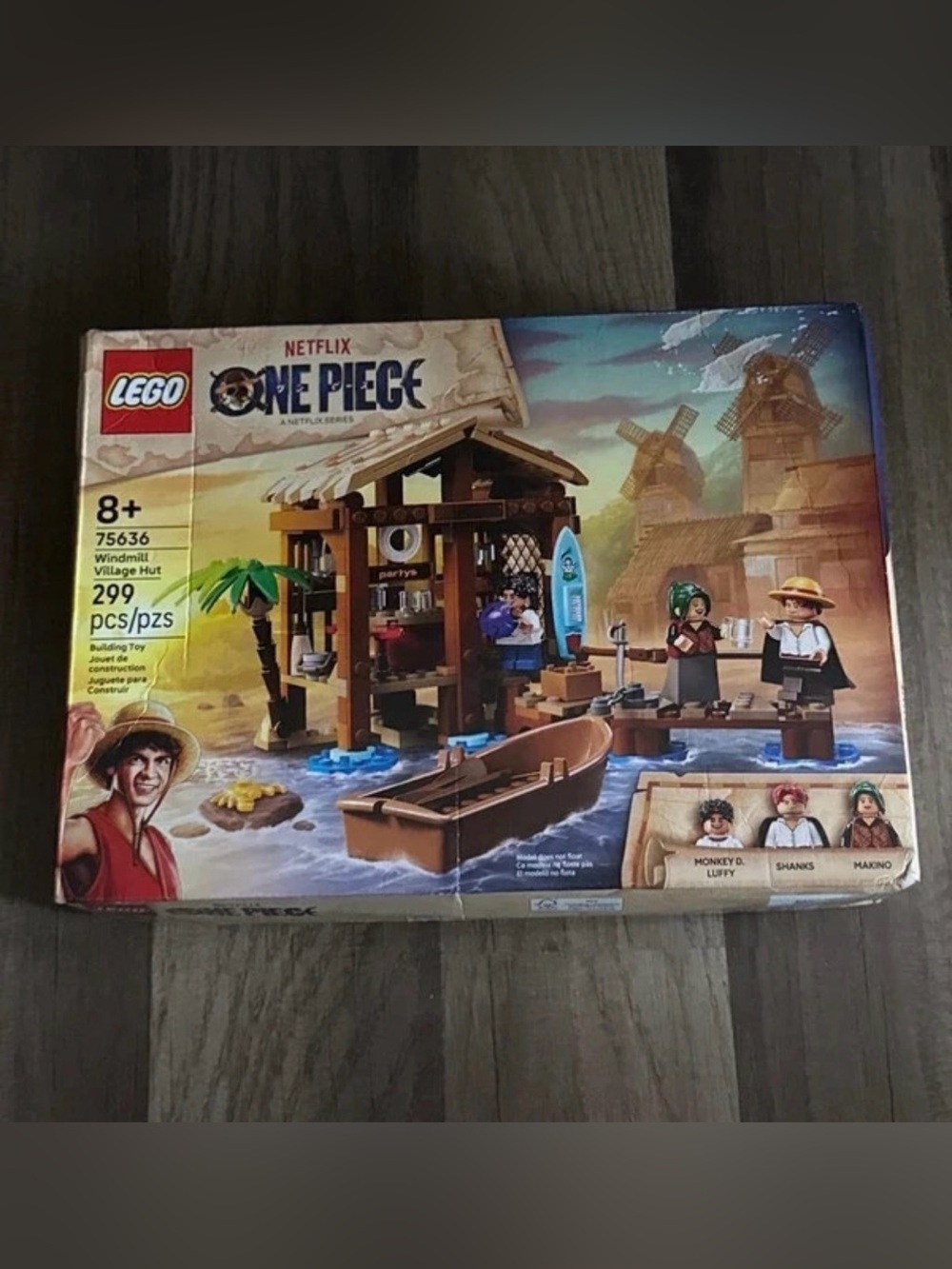 LEGO One Piece Windmill Village Hut Kids Toy - Brown and Blue
